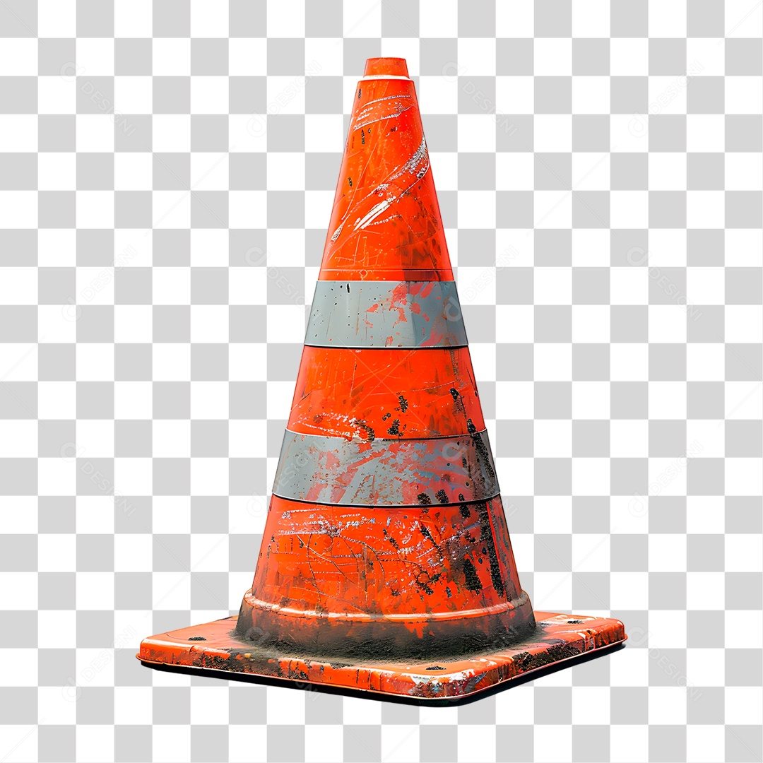 Cone de Trânsito PNG Transparente