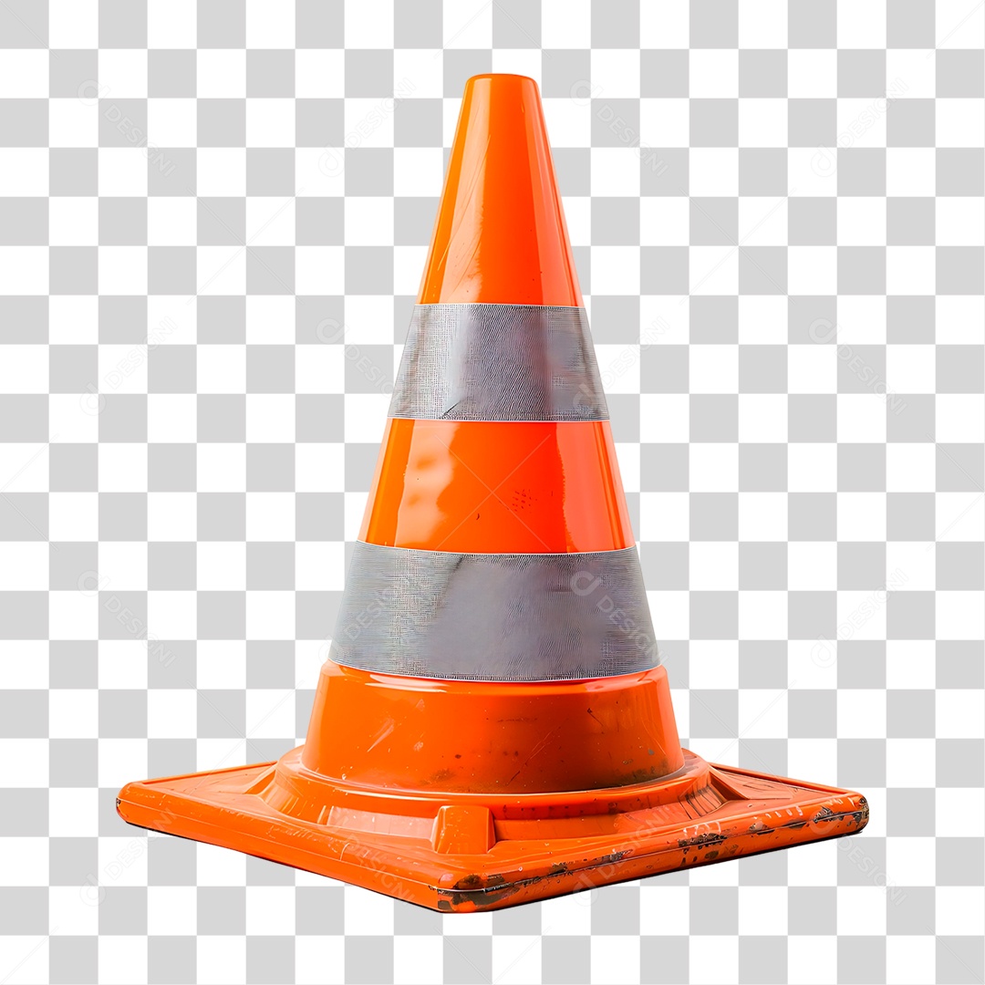 Cone de Trânsito PNG Transparente