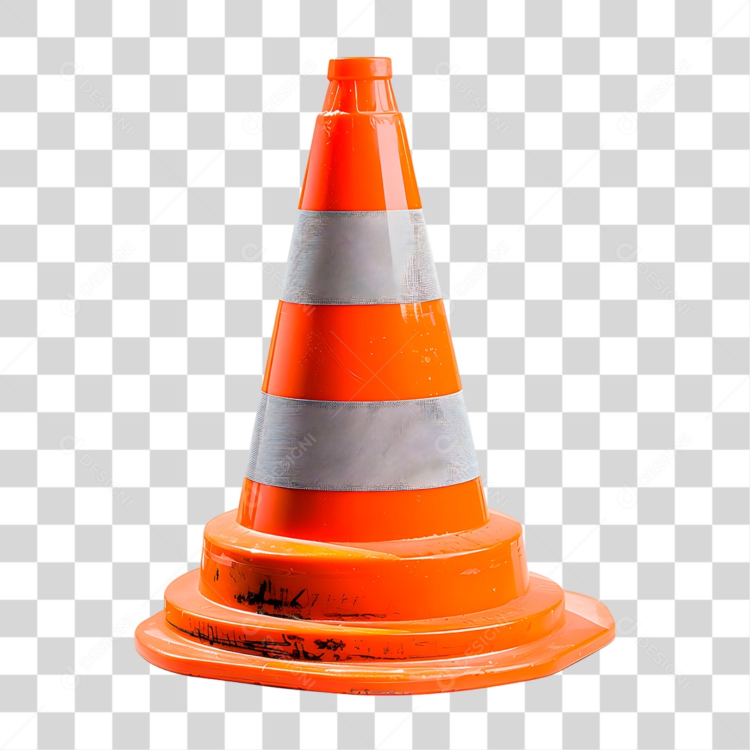 Cone de Trânsito PNG Transparente