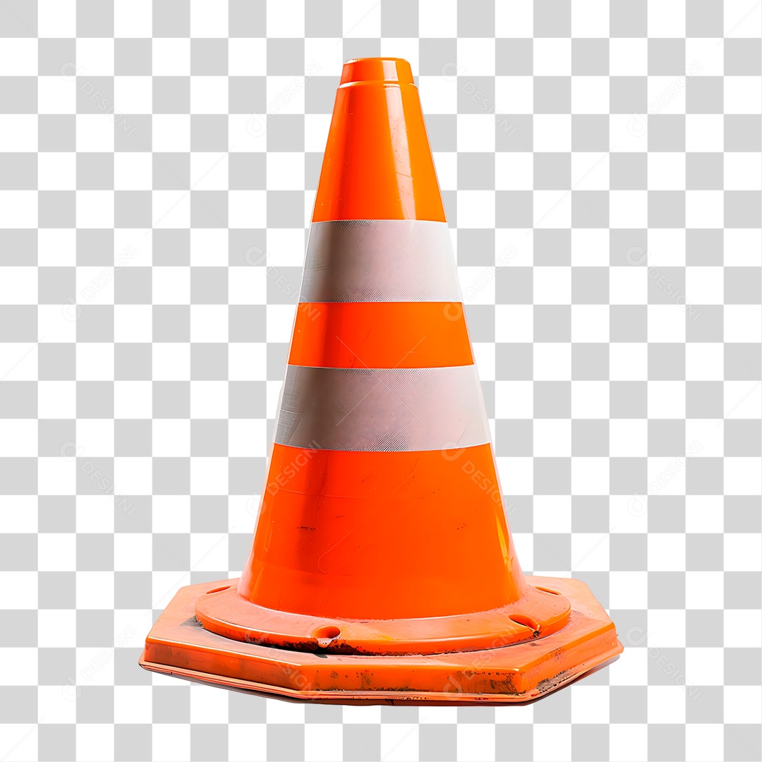 Cone de Trânsito PNG Transparente