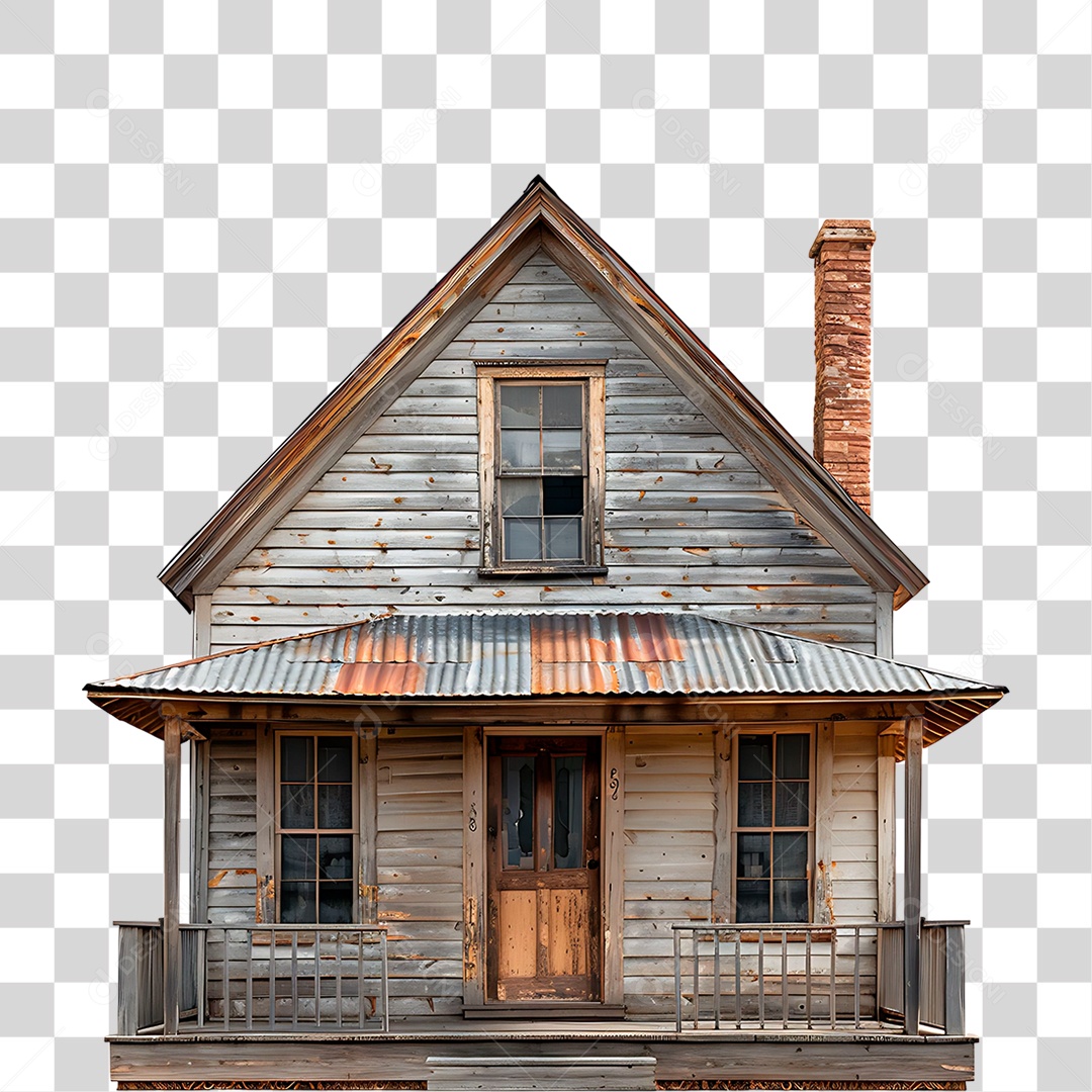 Casa de Madeira PNG Transparente