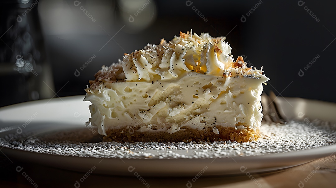 Comida de torta de coco
