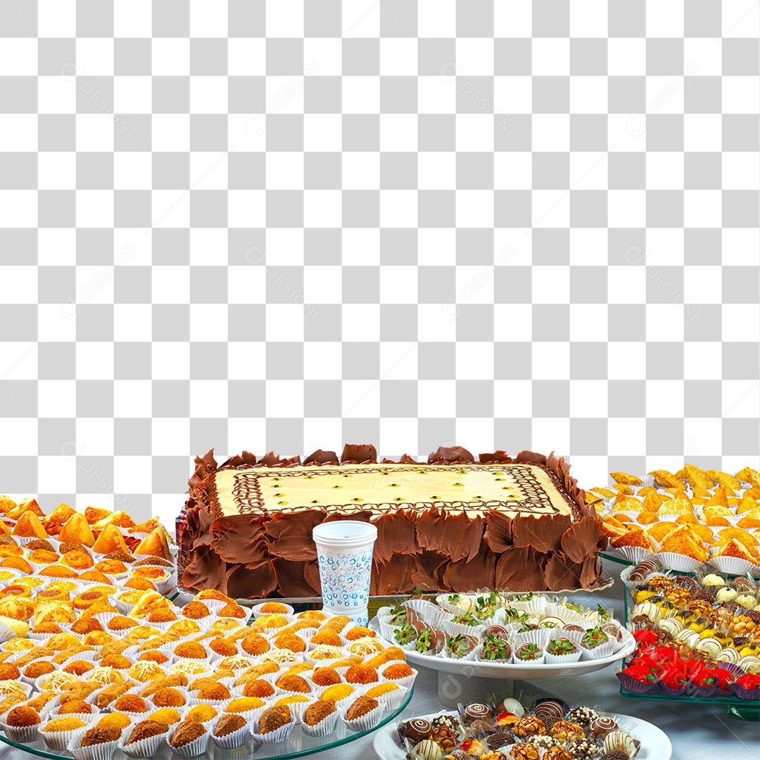 Mesa de Aniversário PNG Transparente