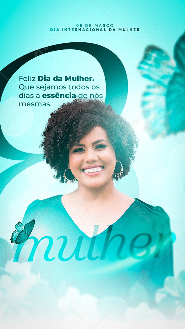 Story Dia Internacional da Mulher 08 de Março Social Media PSD Editável