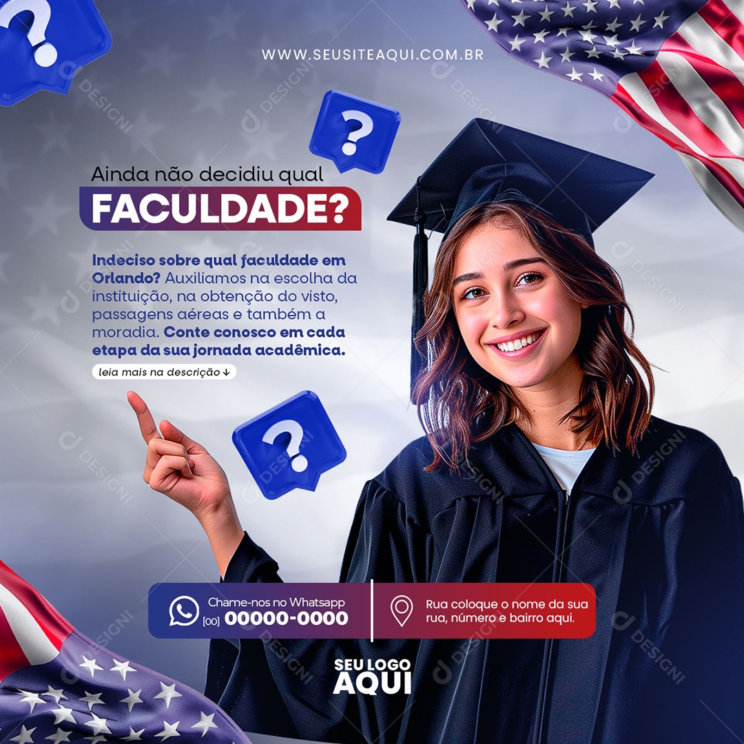 Visa Social Media PSD Editável