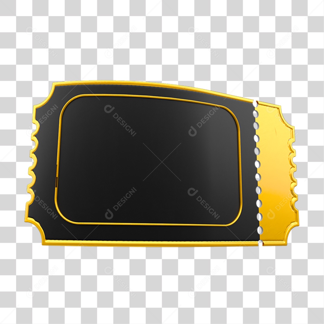 Elemento 3D Etiqueta PNG Transparente