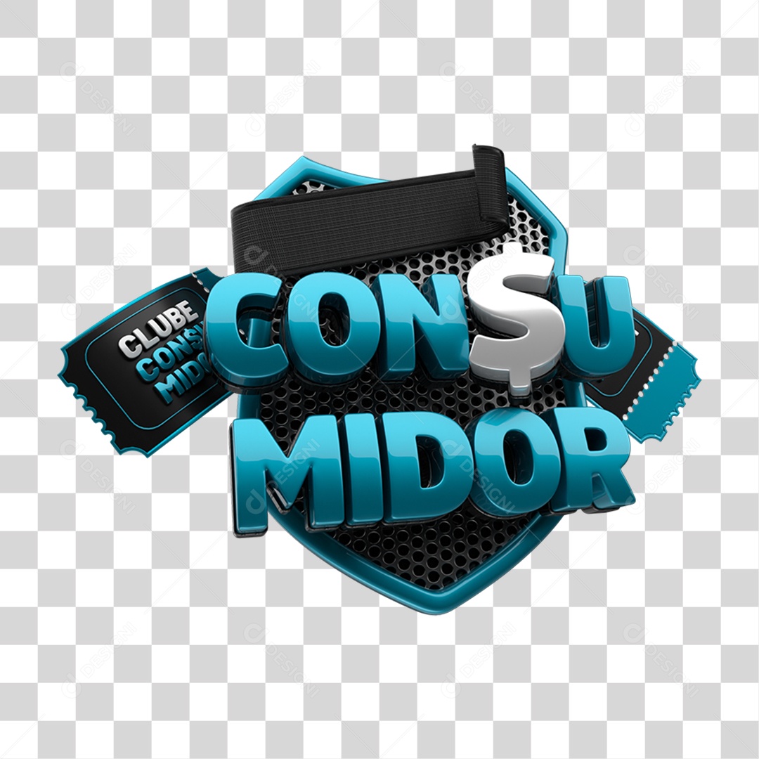 Selo 3D Consumidor PNG Transparente