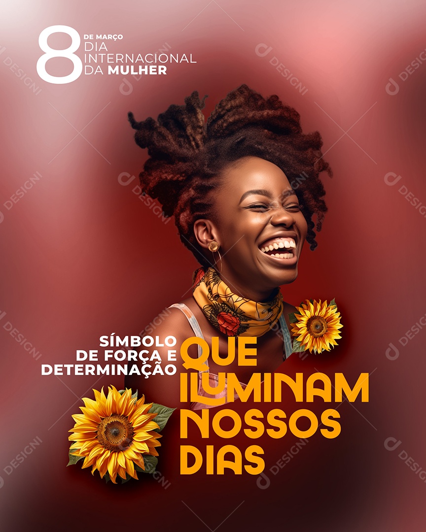 Dia Internacional das Mulheres 8 de Março que Illuminam nossos Dias Social Media PSD Editável