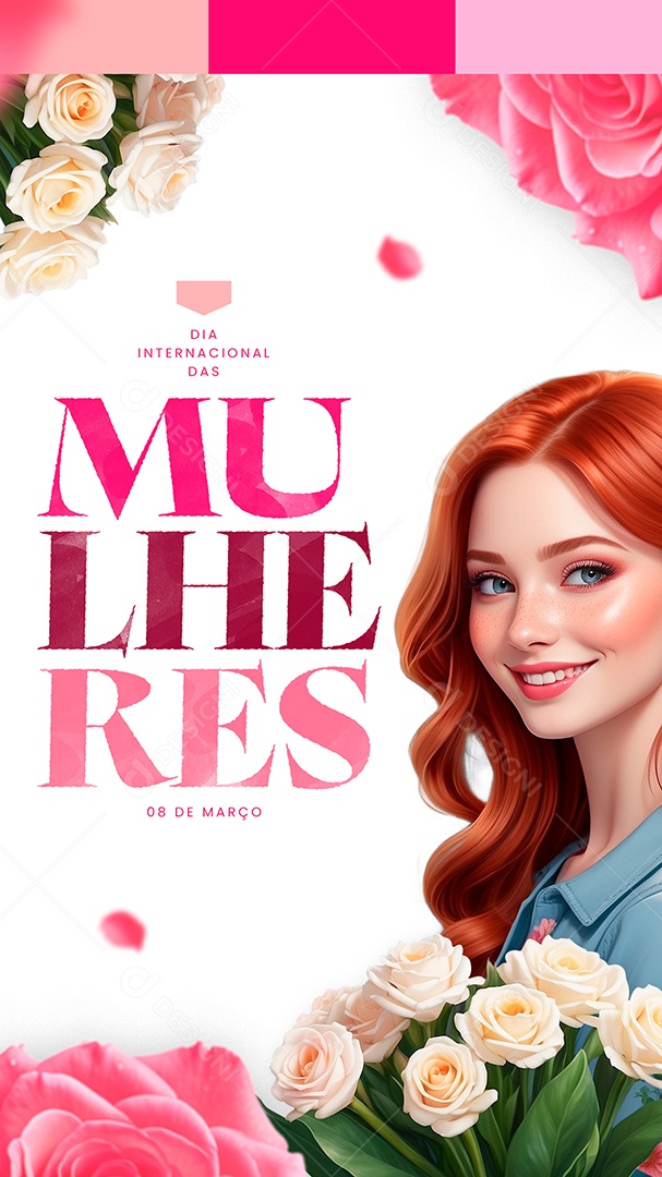 Story Dia Internacional das Mulheres 08 De Março Social Media PSD Editável