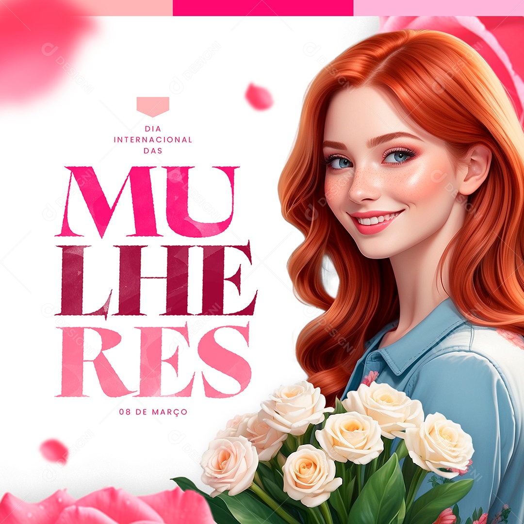 Dia Internacional das Mulheres 08 De Março Social Media PSD Editável