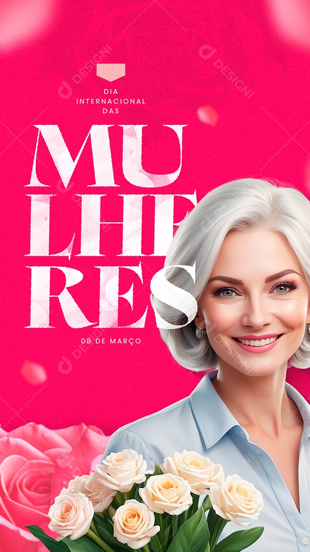 Story Dia Internacional das Mulheres 08 De Março Social Media PSD Editável