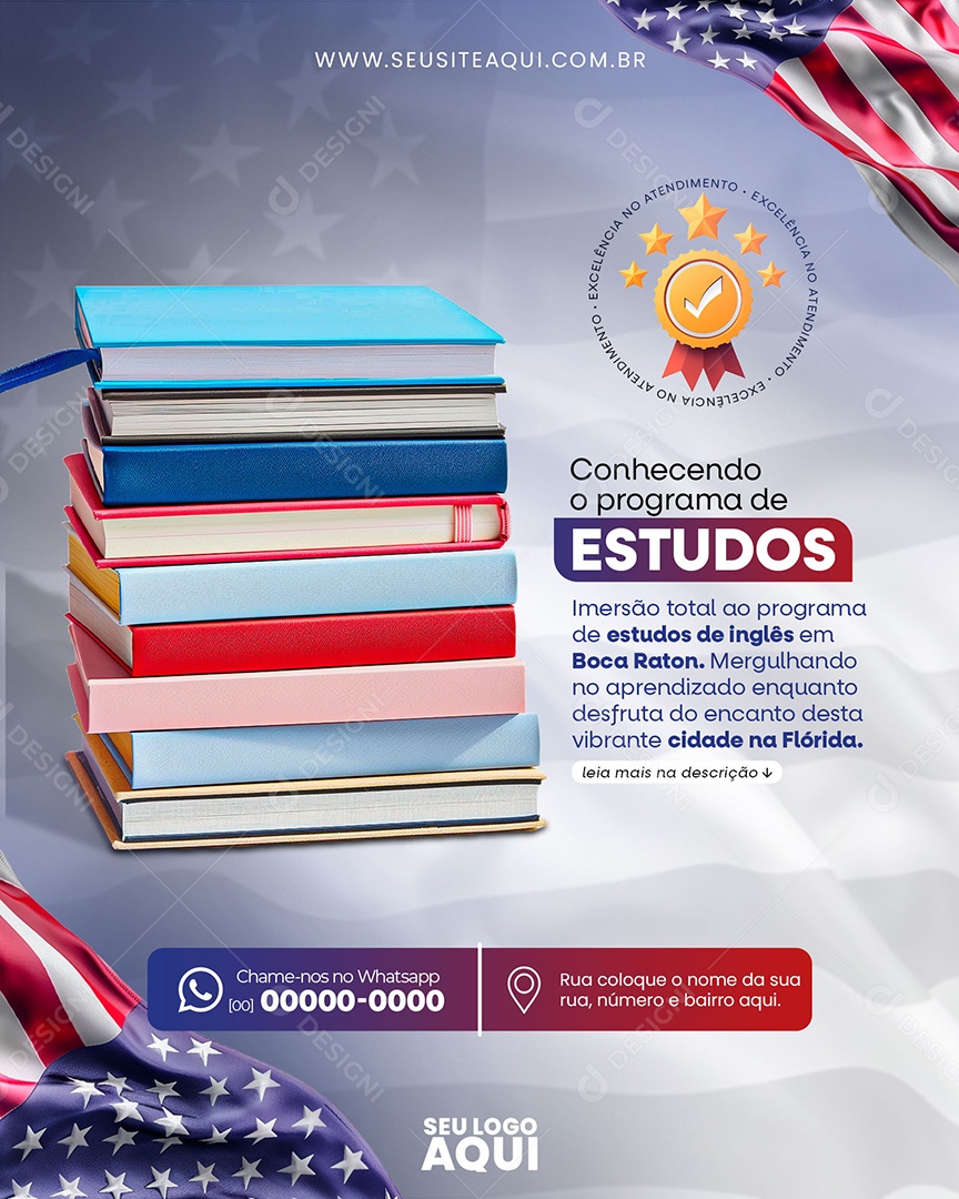 Social Media Visa PSD Editável