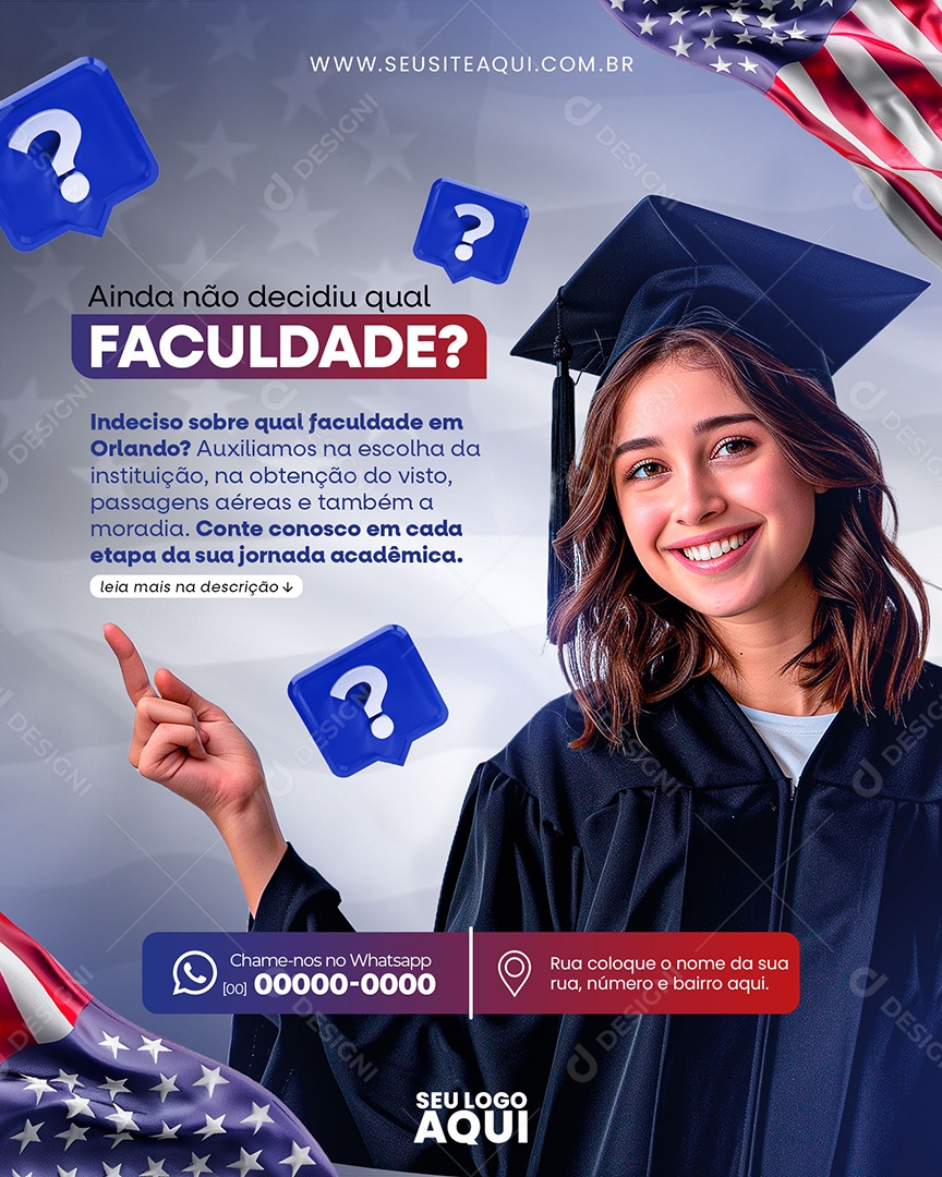 Social Media Visa PSD Editável