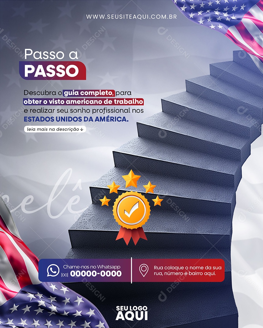 Social Media Visa PSD Editável