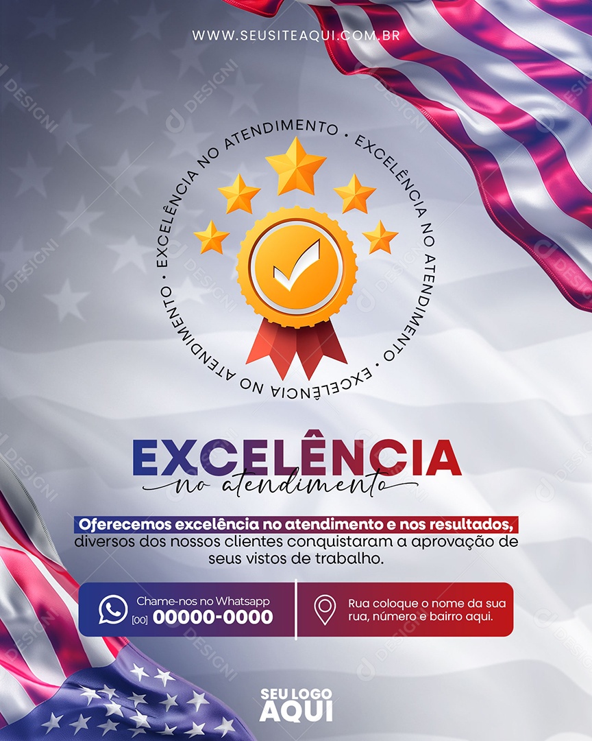 Social Media Visa PSD Editável