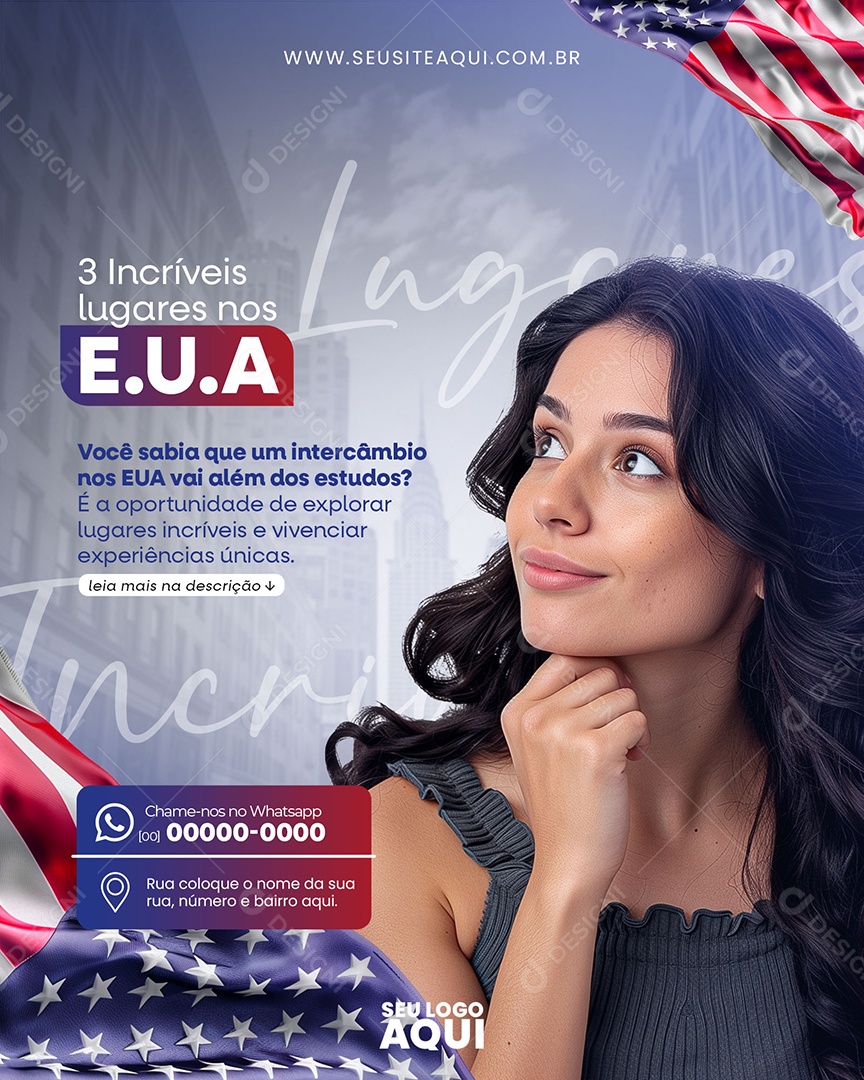 Social Media Visa PSD Editável