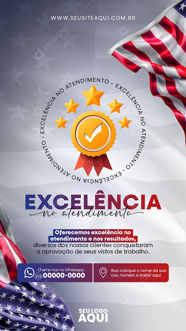 Story Visa Social Media PSD Editável