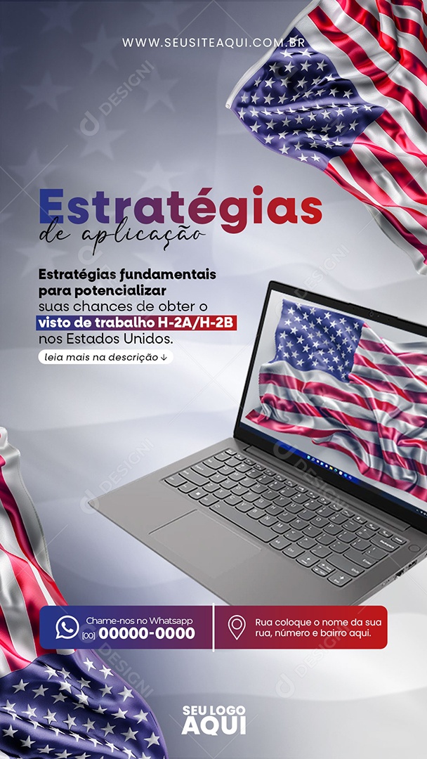 Story Visa Social Media PSD Editável