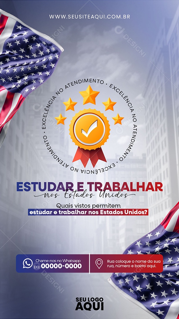 Story Visa Social Media PSD Editável