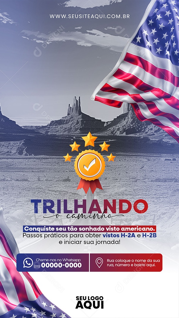 Story Visa Social Media PSD Editável