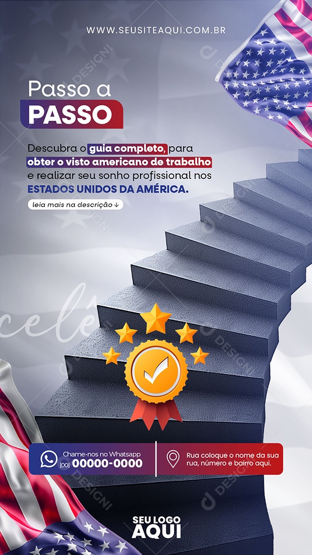 Story Visa Social Media PSD Editável