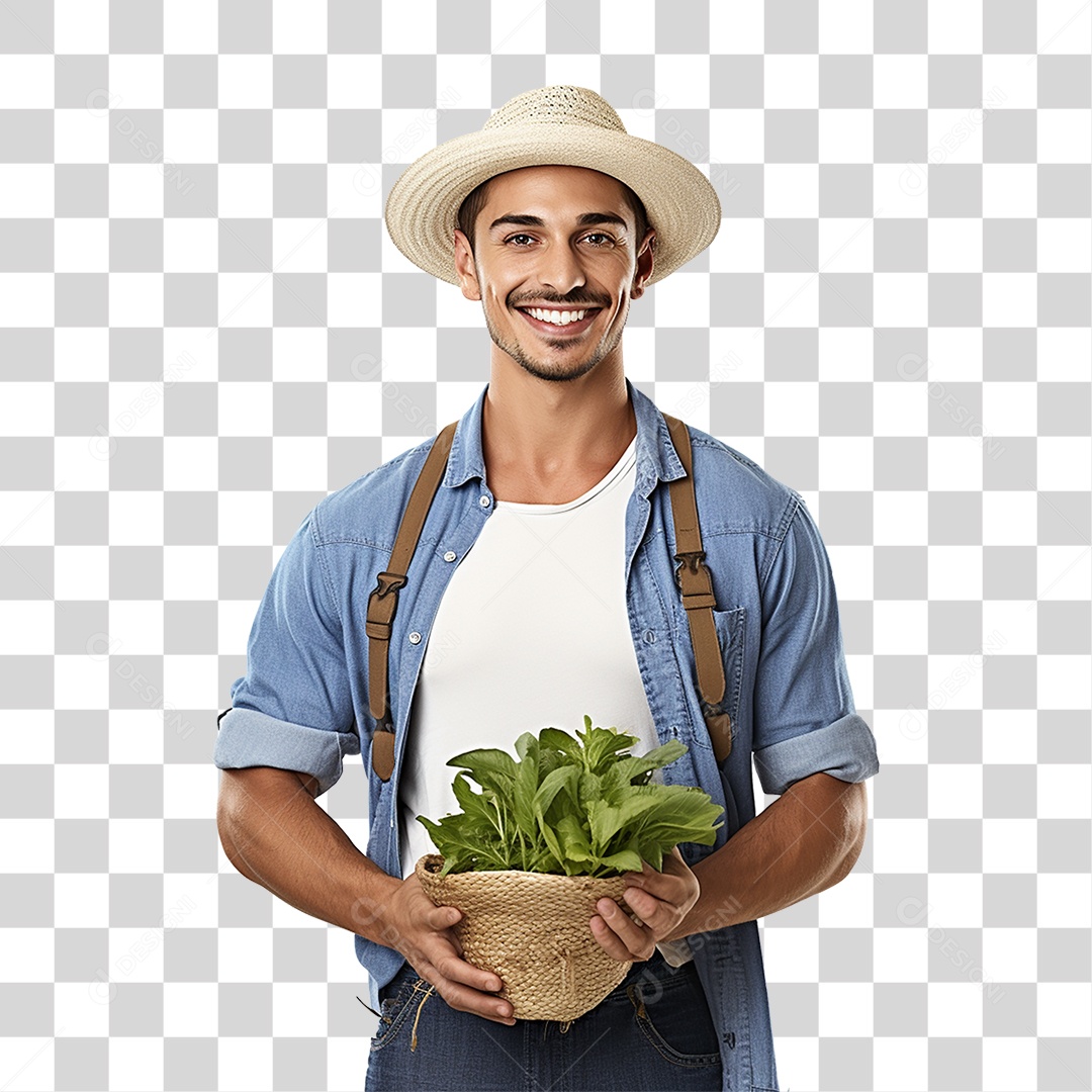 Homem Agricultor Fazenda PNG Transparente