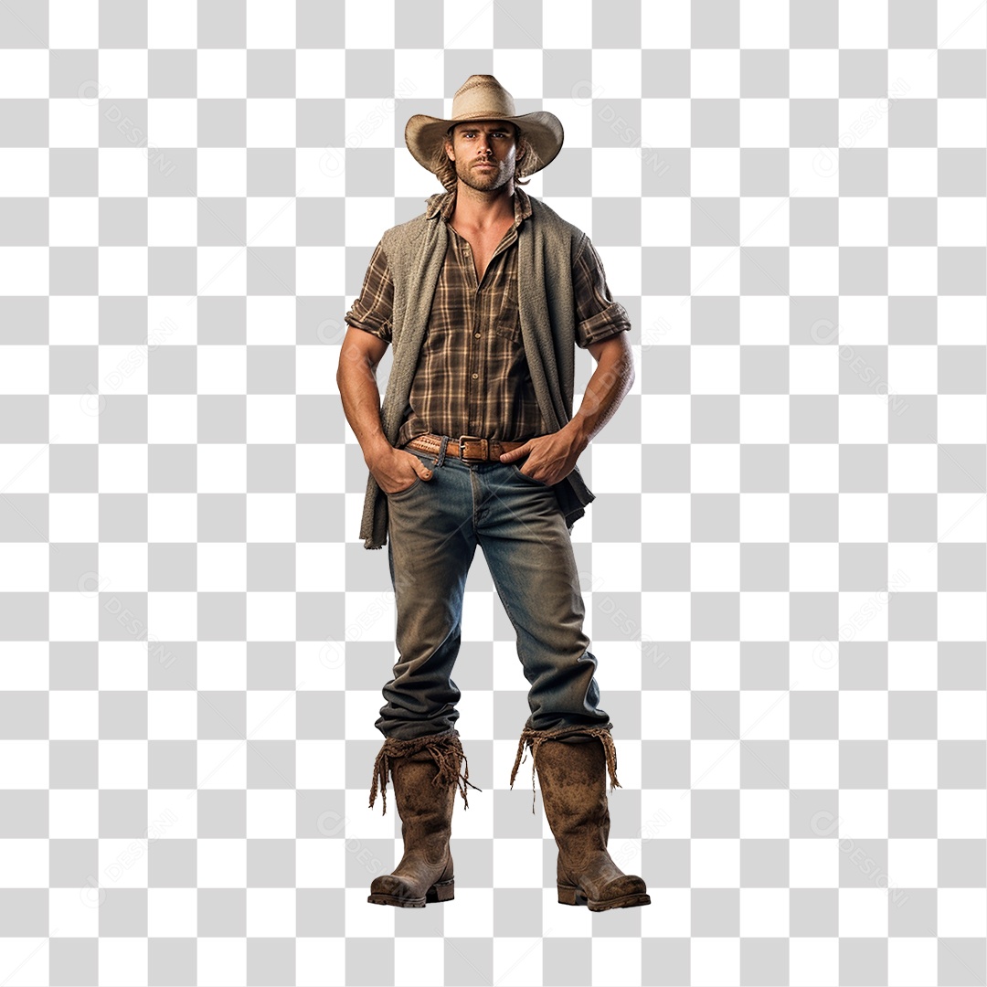 Homem Agricultor Fazenda PNG Transparente