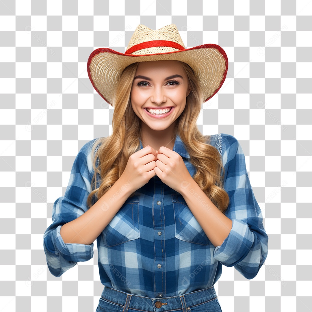 Mulher Fazenda PNG Transparente