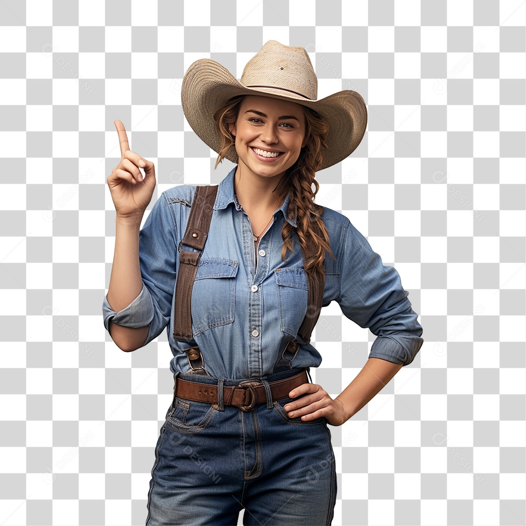 Mulher Fazenda PNG Transparente