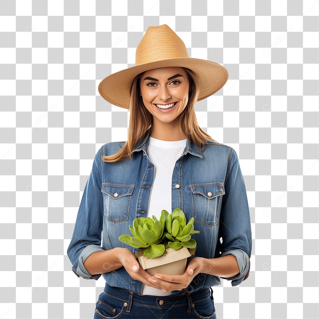 Mulher Fazenda Pescadora Peixe PNG Transparente