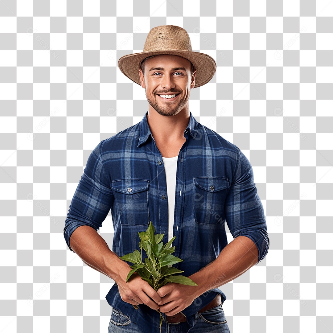 Homem Agricultor Fazenda PNG Transparente