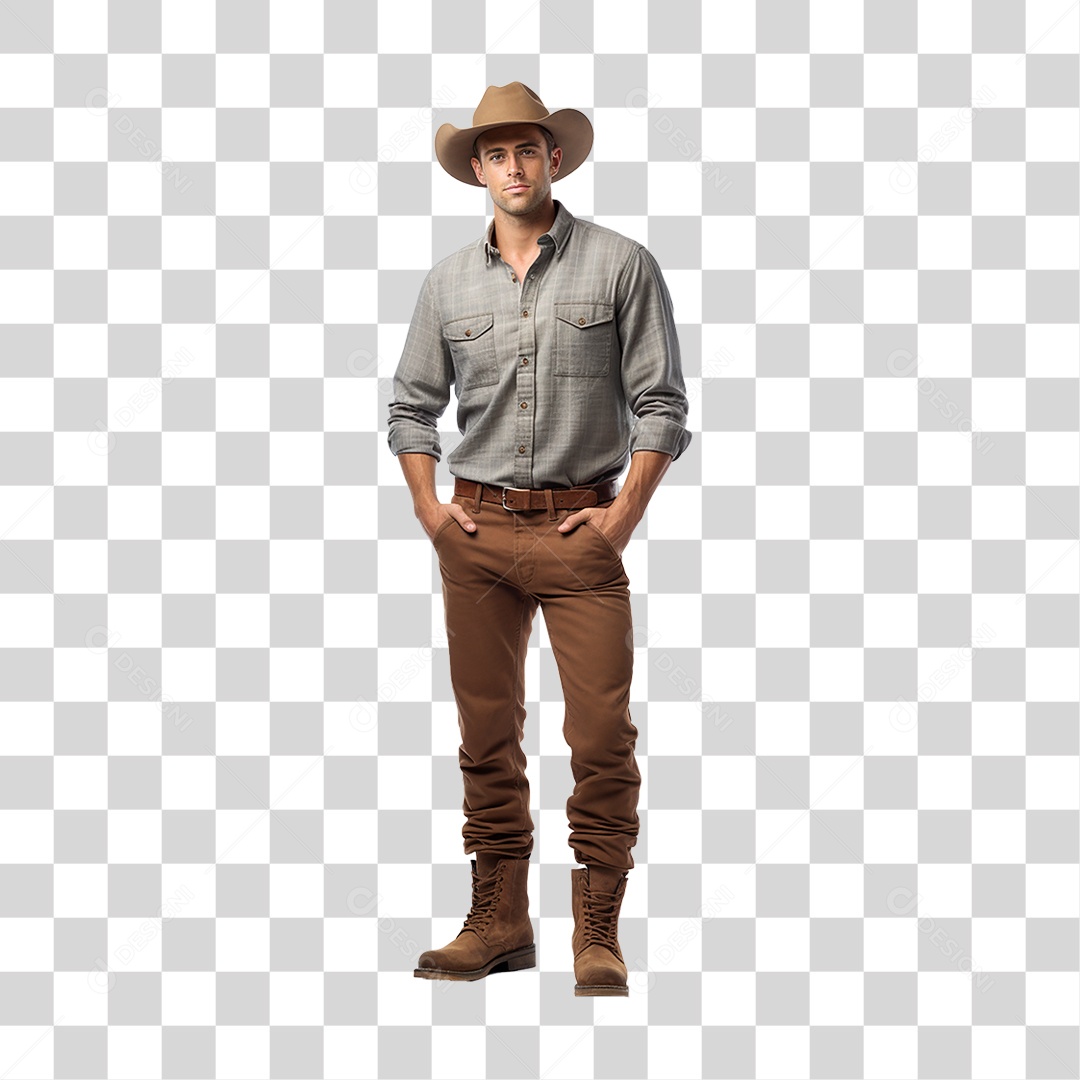 Homem Agricultor Fazenda PNG Transparente