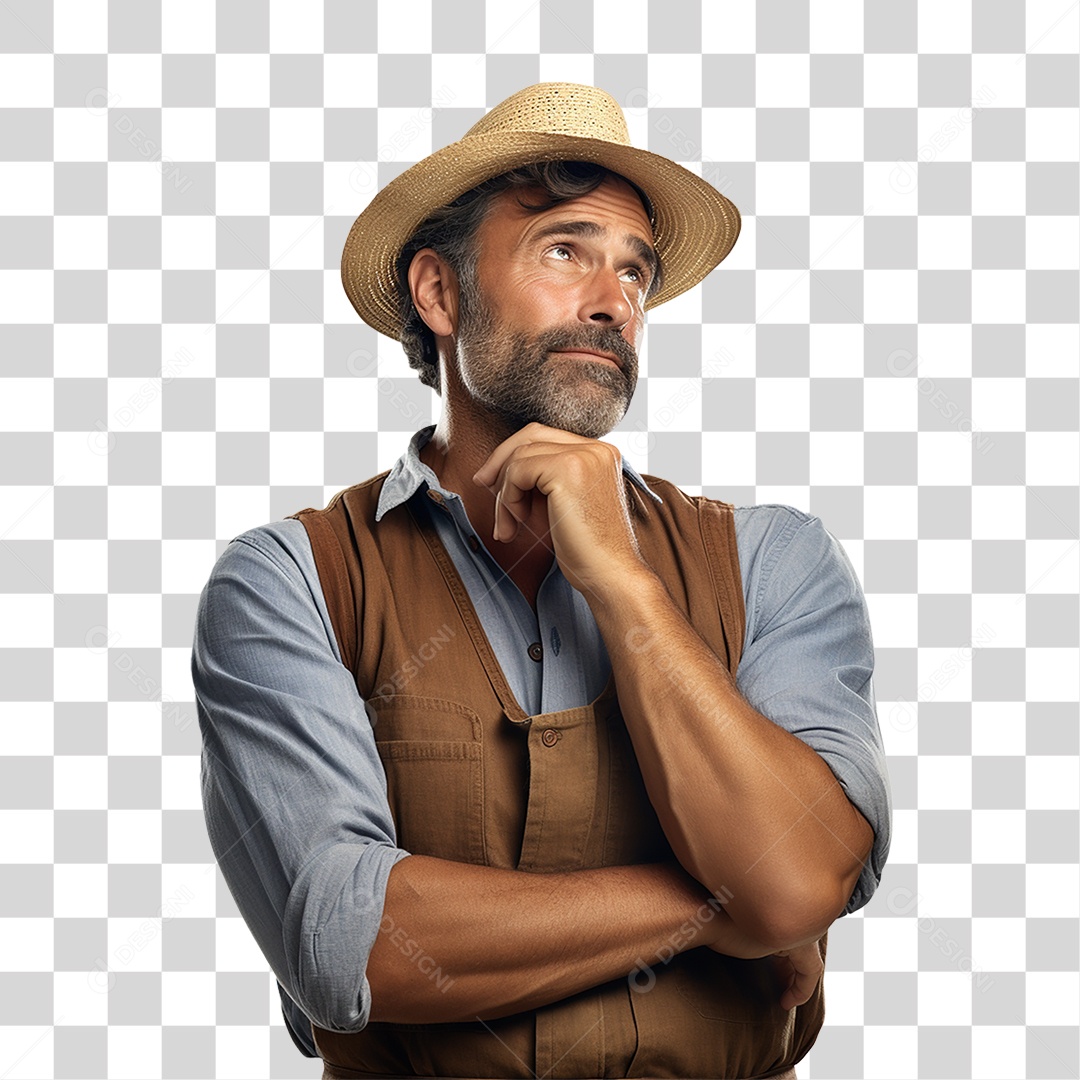 Homem Agricultor Fazenda PNG Transparente