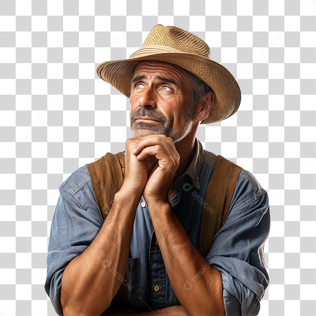 Homem Agricultor Fazenda PNG Transparente