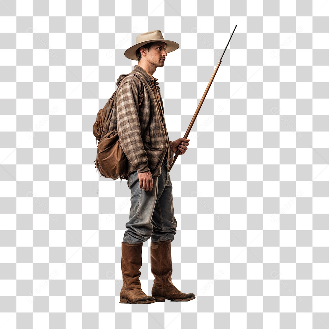 Homem Agricultor Fazenda PNG Transparente