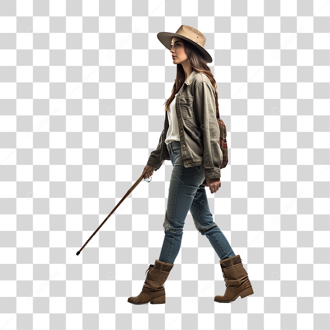 Mulher Fazenda Pescadora Peixe PNG Transparente