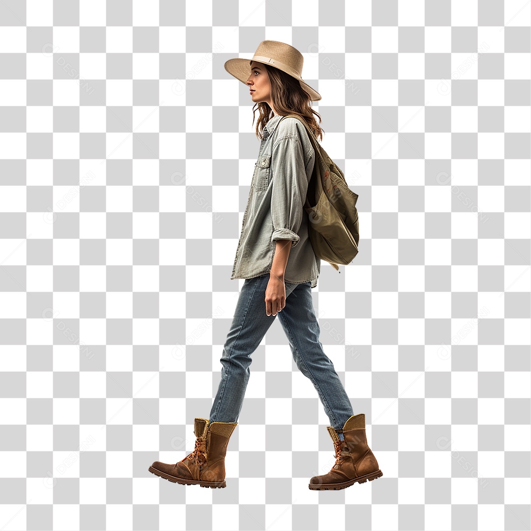 Mulher Fazenda PNG Transparente