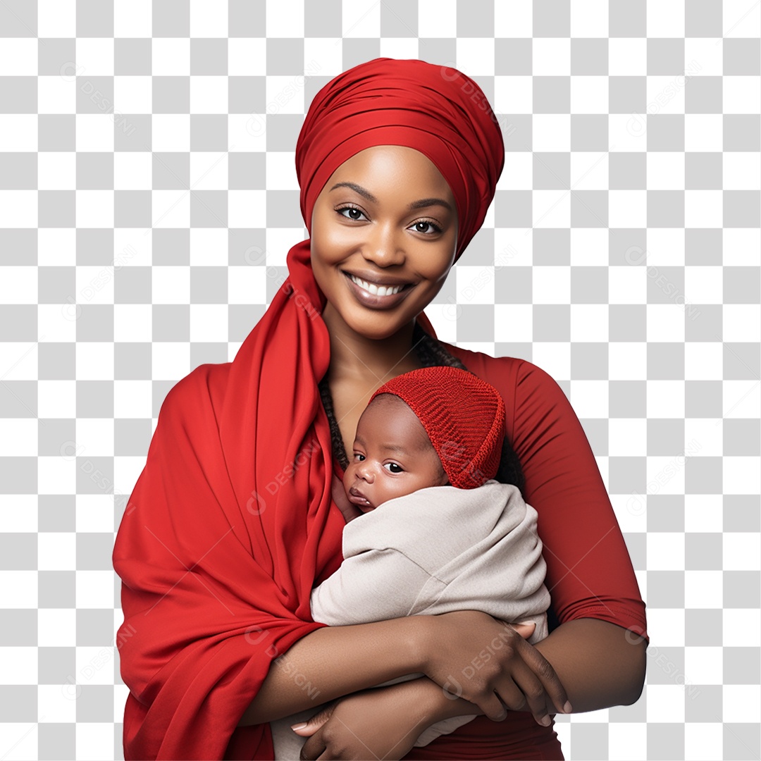 Mãe Segurando Criança nos Braços PNG Transparente