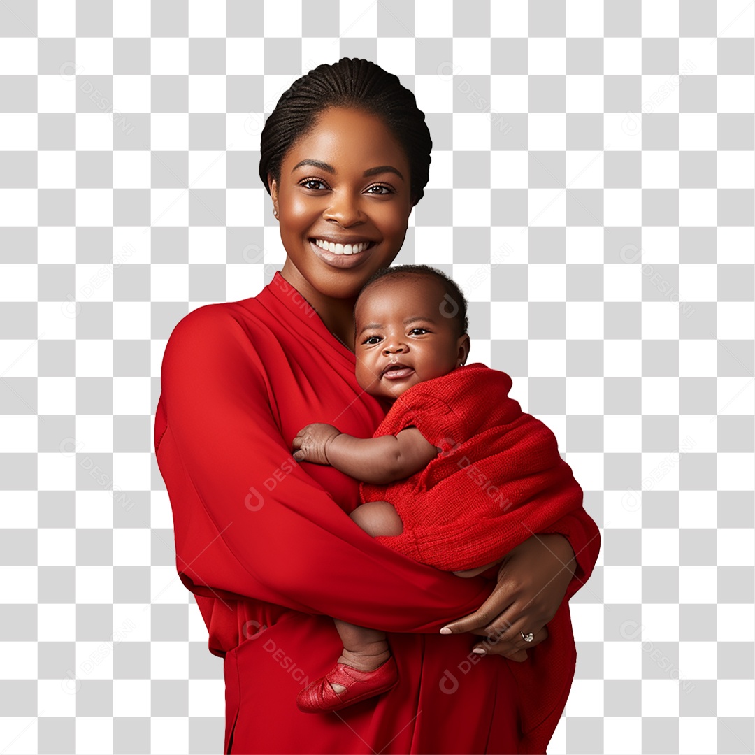 Mãe Segurando Criança nos Braços PNG Transparente
