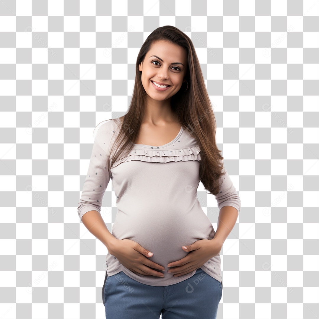 Mulher Gravida Gestante PNG Transparente