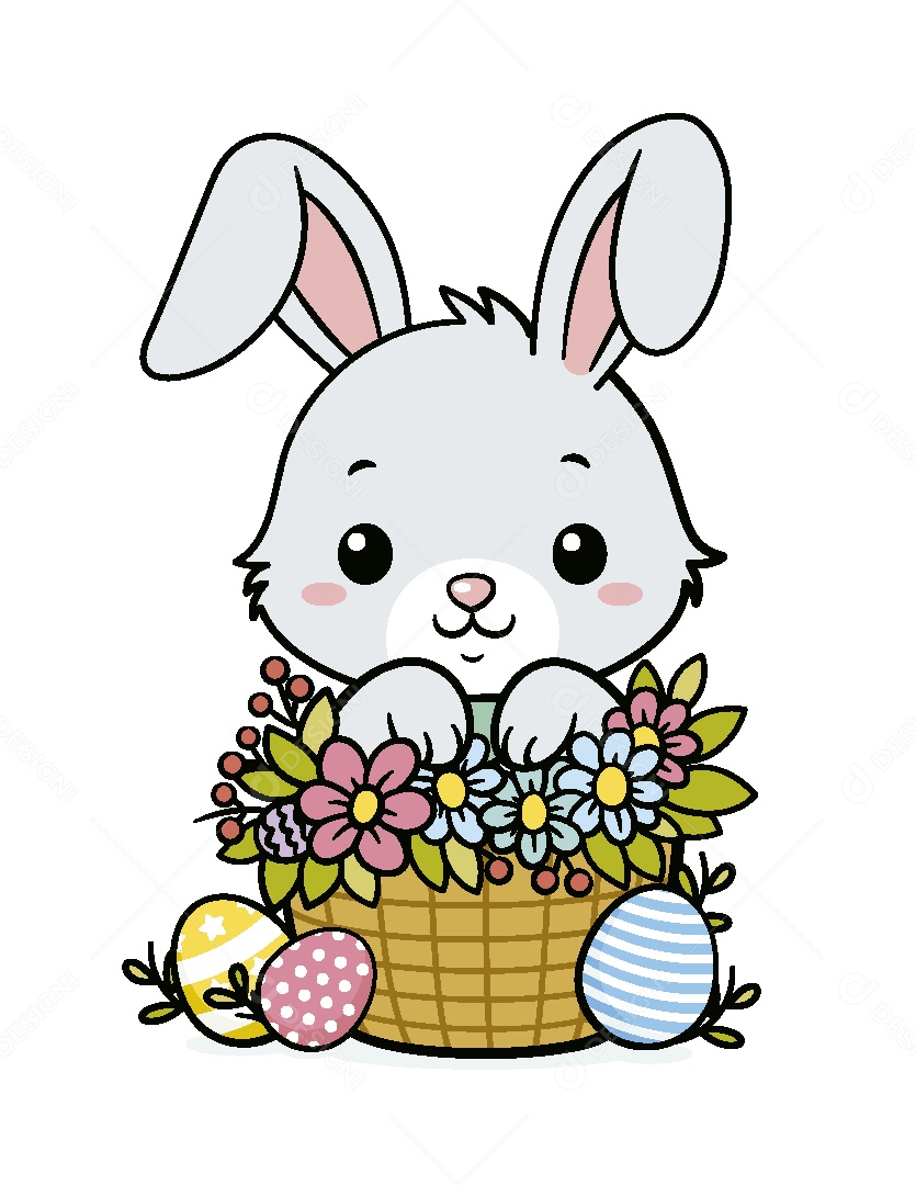 Coelho da Páscoa Ilustração Vetor EPS