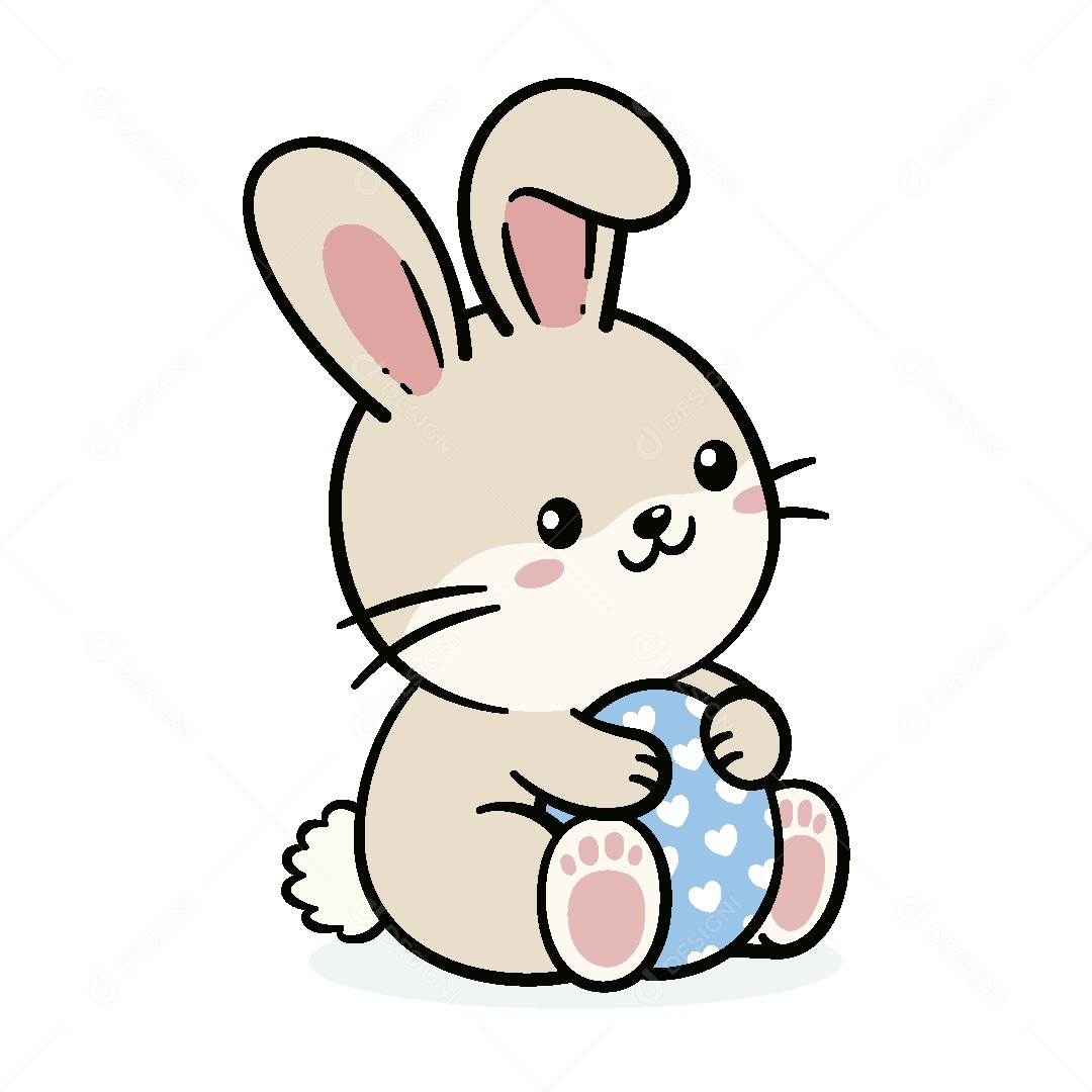 Coelho da Páscoa Ilustração Vetor EPS