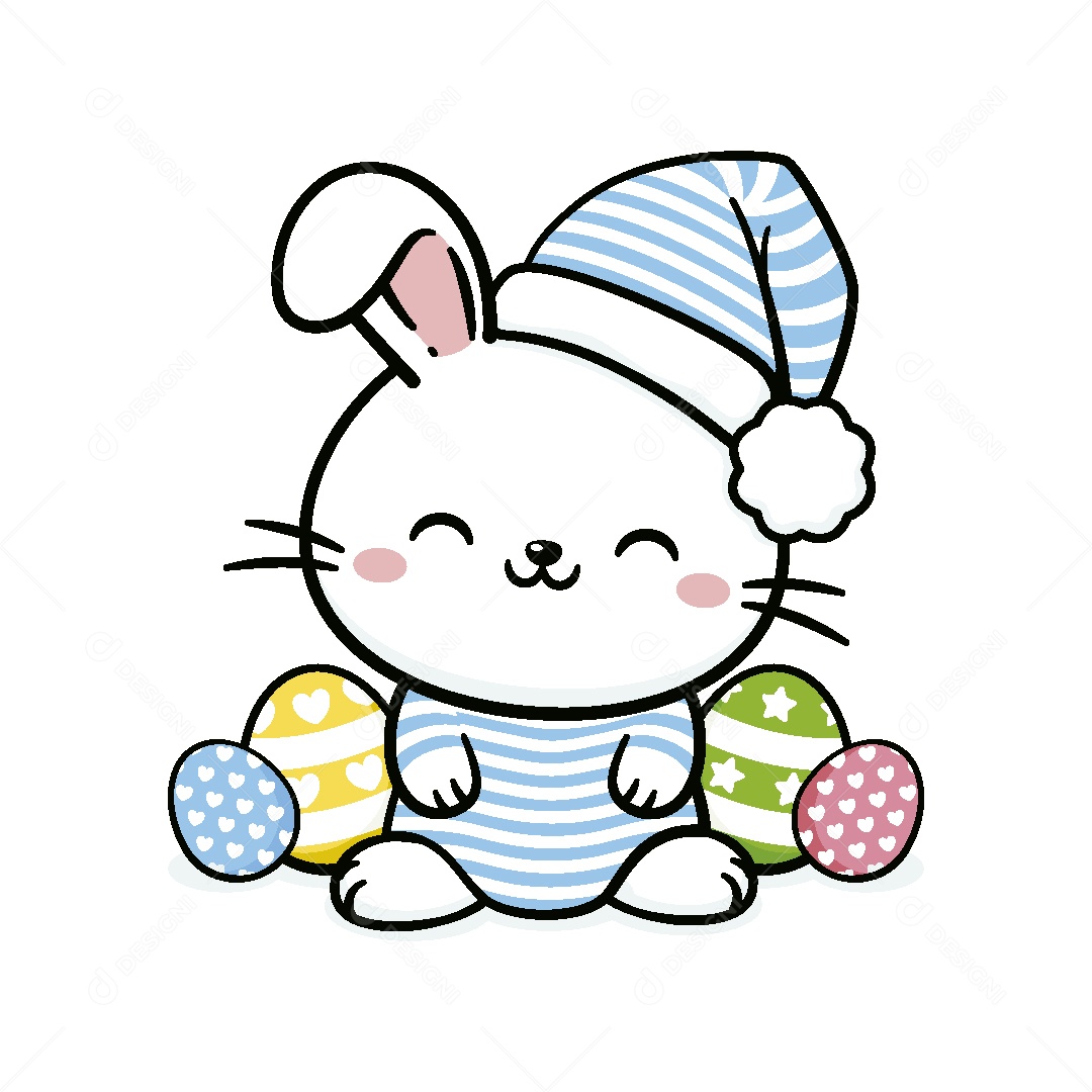Coelho da Páscoa Ilustração Vetor EPS