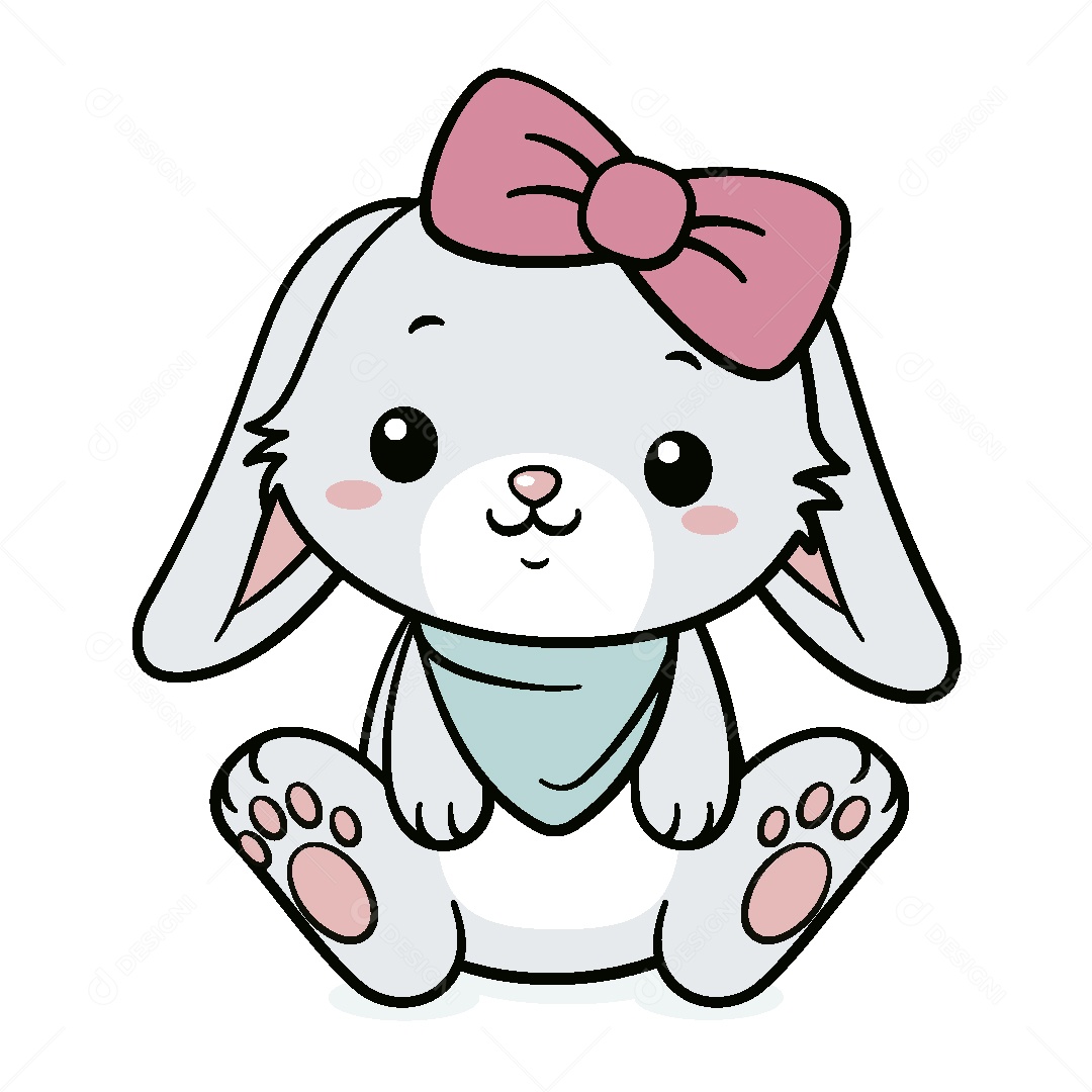 Coelho da Páscoa Ilustração Vetor EPS