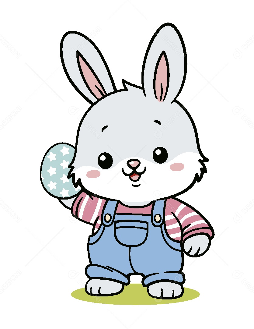 Coelho da Páscoa Ilustração Vetor EPS