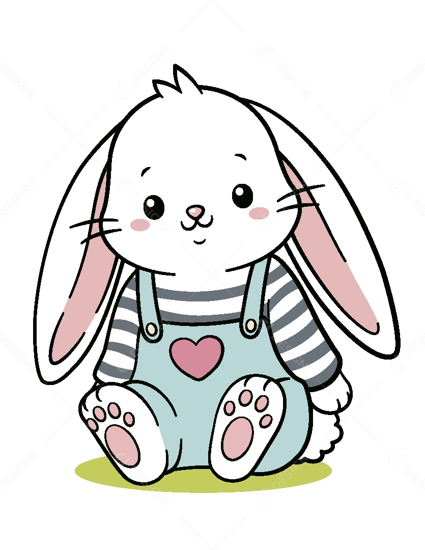 Coelho da Páscoa Ilustração Vetor EPS