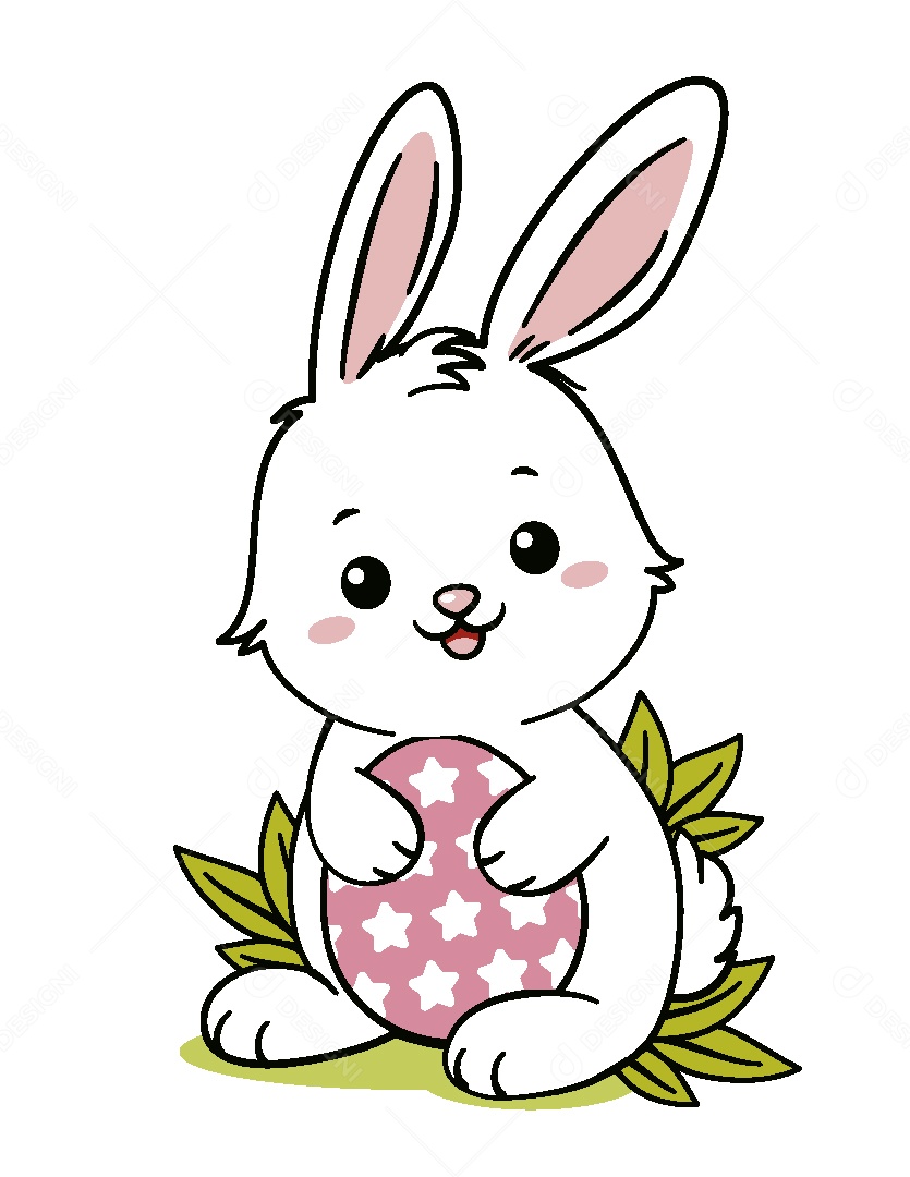 Coelho da Páscoa Ilustração Vetor EPS