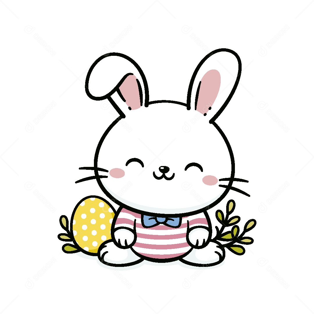 Coelho da Páscoa Ilustração Vetor EPS