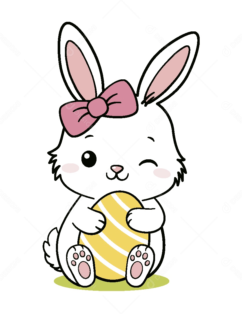 Coelho da Páscoa Ilustração Vetor EPS
