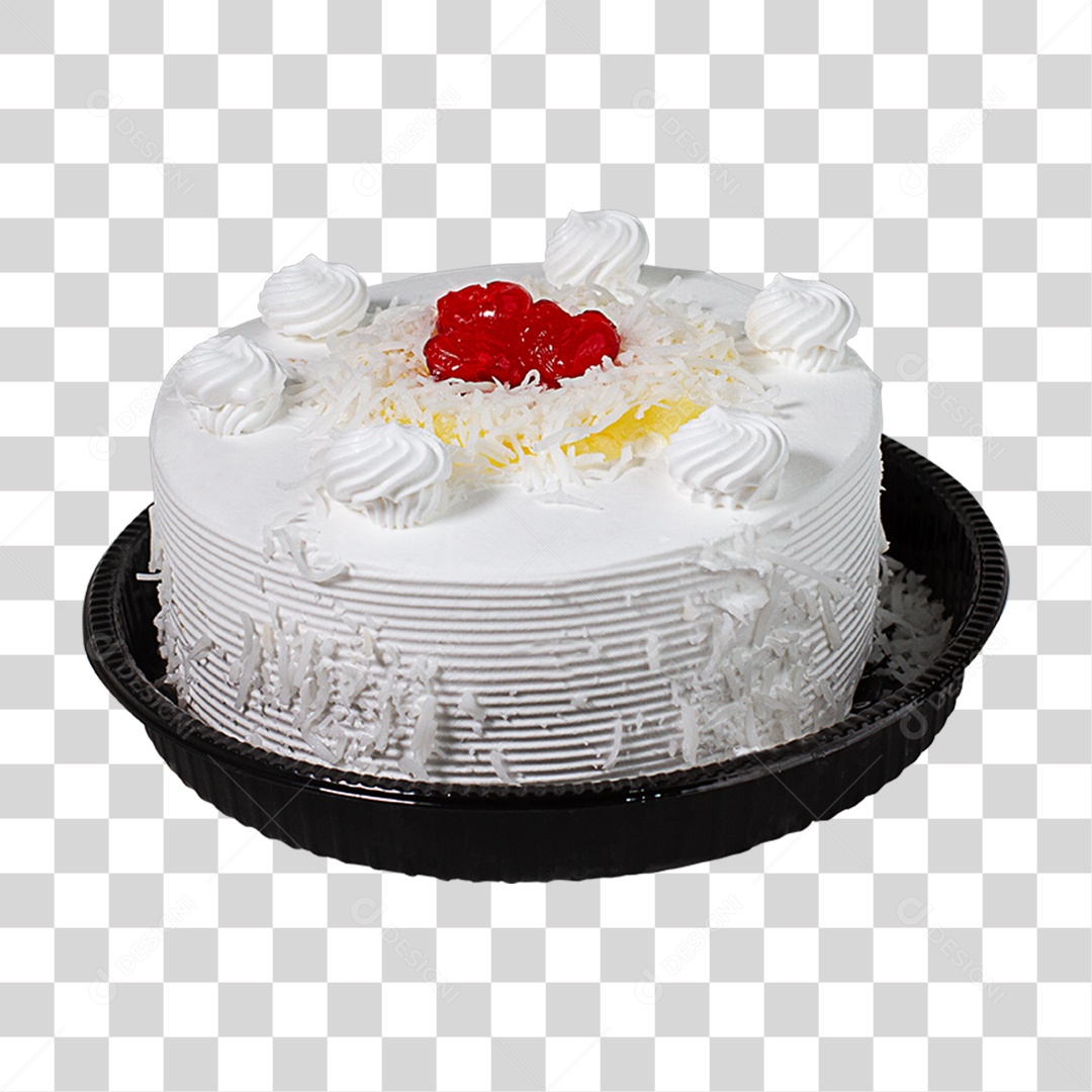 Bolo de Chocolate com Cobertura PNG Transparente